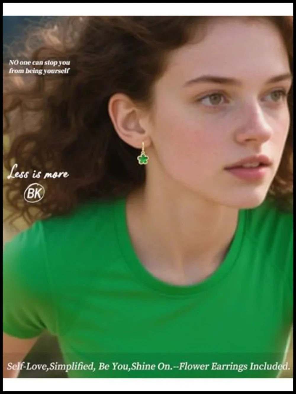 14K Gold Plated Clover Dangle Earrings Hypoallergenic Lightweight Non Tarnish